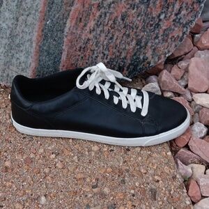 Cole Haan women's Carrie sneaker black leather lace up shoes sz 7.5